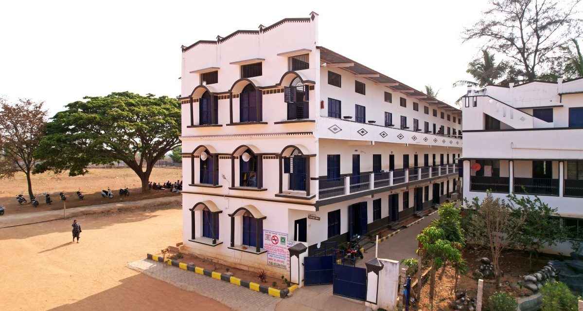 Campus building illustration