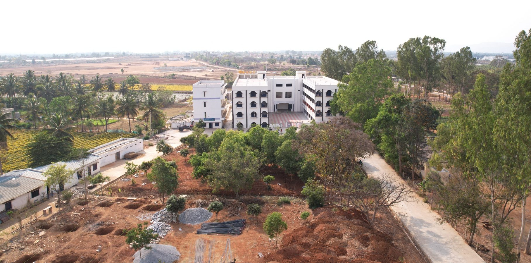 Campus building illustration